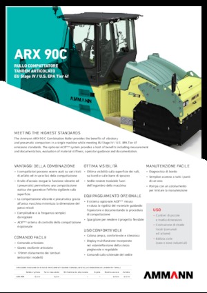 Cilindri compactori în tandem Ammann ARX 90 C T4 f