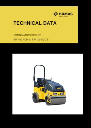Cilindri compactori în tandem Bomag BW 100 SCC-5