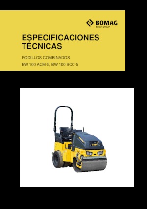 Cilindri compactori în tandem Bomag BW 100 SCC-5