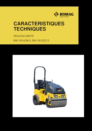 Cilindri compactori în tandem Bomag BW 100 SCC-5