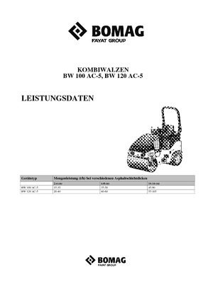 Cilindri compactori în tandem Bomag BW 120 AC-5