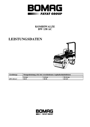 Cilindri compactori în tandem Bomag BW 138 AC