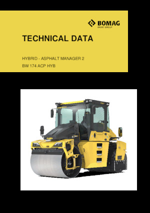 Cilindri compactori în tandem Bomag BW 174 ACP-5 AM Hybrid