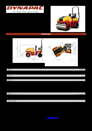 Cilindri compactori în tandem Dynapac CC 1200 C