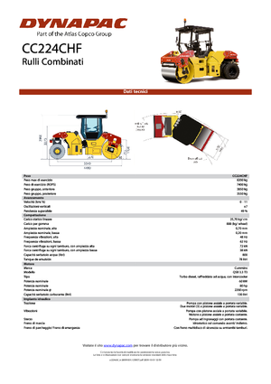 Cilindri compactori în tandem Dynapac CC 224 C HF