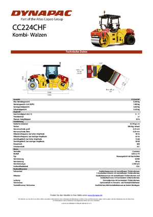 Cilindri compactori în tandem Dynapac CC 224 C HF