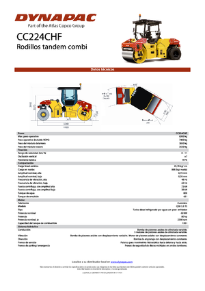 Cilindri compactori în tandem Dynapac CC 224 C HF