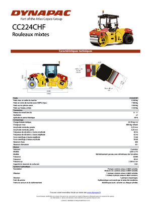 Cilindri compactori în tandem Dynapac CC 224 C HF