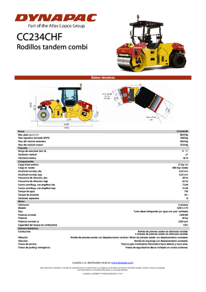Cilindri compactori în tandem Dynapac CC 234 C HF