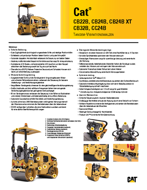 Cilindri compactori în tandem Caterpillar CC24B