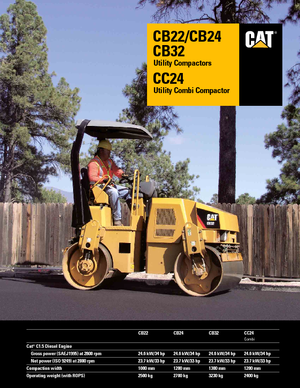Cilindri compactori în tandem Caterpillar CC24