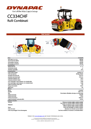 Cilindri compactori în tandem Dynapac CC 334 C HF