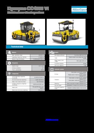 Cilindri compactori în tandem Dynapac CC 4000 C VI