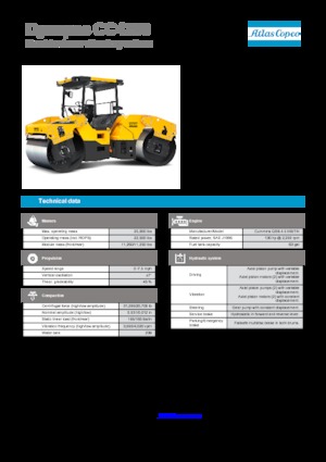 Cilindri compactori în tandem Dynapac CC 4200 C VI