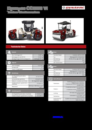 Cilindri compactori în tandem Dynapac CC 6200 C VI