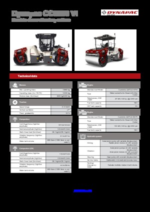 Cilindri compactori în tandem Dynapac CC 6200 C VI