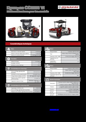 Cilindri compactori în tandem Dynapac CC 6200 C VI