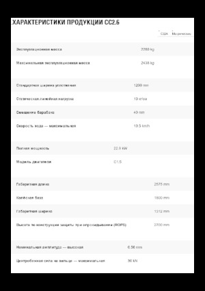 Cilindri compactori în tandem Caterpillar CC2.6