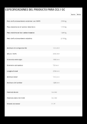 Cilindri compactori în tandem Caterpillar CC2.7GC