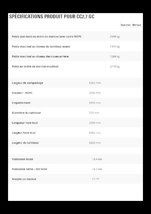 Cilindri compactori în tandem Caterpillar CC2.7GC
