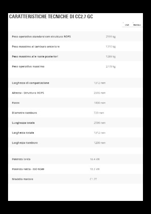 Cilindri compactori în tandem Caterpillar CC2.7GC