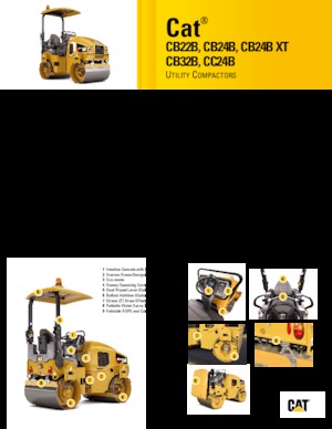 Cilindri compactori în tandem Caterpillar CC24B