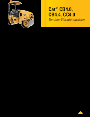Cilindri compactori în tandem Caterpillar CC4.0