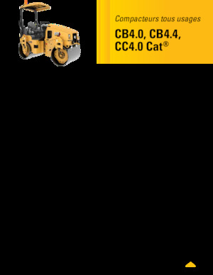 Cilindri compactori în tandem Caterpillar CC4.0