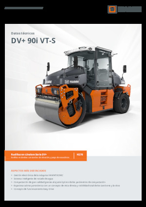 Cilindri compactori în tandem Hamm DV+ 90i VT-S