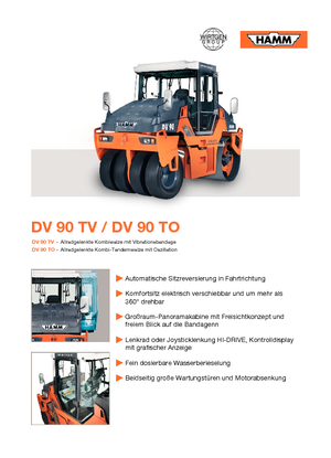 Cilindri compactori în tandem Hamm DV 90 TV