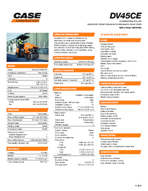 Cilindri compactori în tandem Case DV45CE