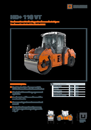 Cilindri compactori în tandem Hamm HD+ 110 VT