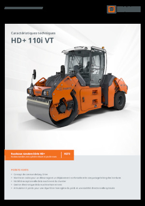 Cilindri compactori în tandem Hamm HD+ 110i VT