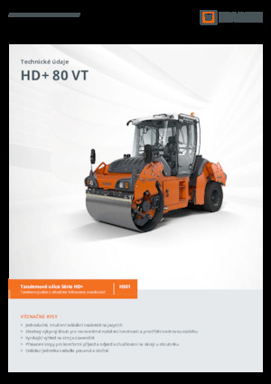 Cilindri compactori în tandem Hamm HD+ 80 VT