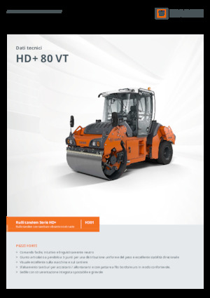 Cilindri compactori în tandem Hamm HD+ 80 VT