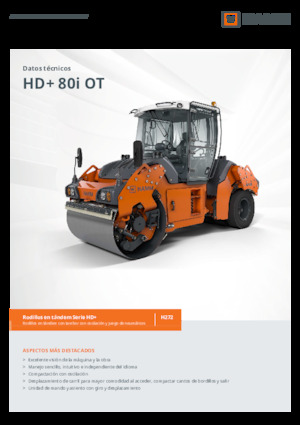 Cilindri compactori în tandem Hamm HD+ 80i OT