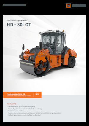 Cilindri compactori în tandem Hamm HD+ 80i OT