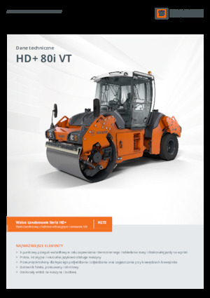 Cilindri compactori în tandem Hamm HD+ 80i VT