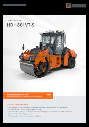 Cilindri compactori în tandem Hamm HD+ 80i VT-S
