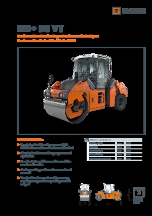 Cilindri compactori în tandem Hamm HD+ 90 VT