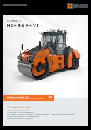 Cilindri compactori în tandem Hamm HD+ 90i PH VT