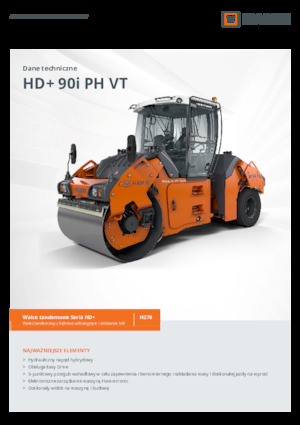 Cilindri compactori în tandem Hamm HD+ 90i PH VT