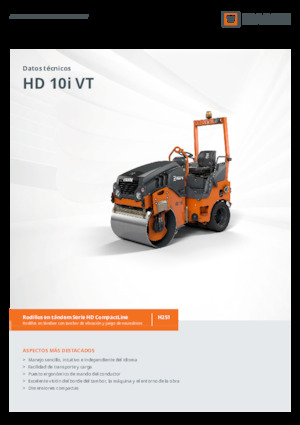 Cilindri compactori în tandem Hamm HD 10i VT