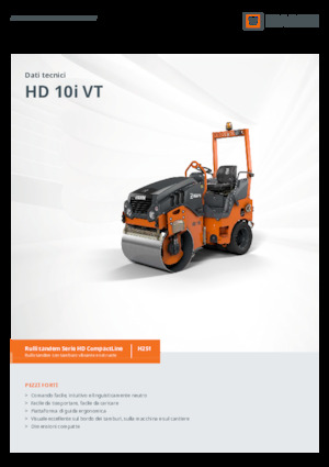 Cilindri compactori în tandem Hamm HD 10i VT