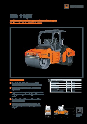 Cilindri compactori în tandem Hamm HD 110K