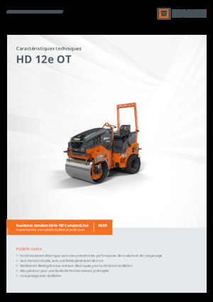 Cilindri compactori în tandem Hamm HD 12e OT