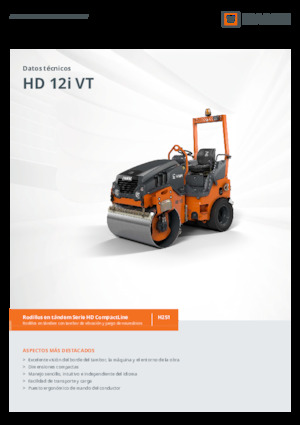 Cilindri compactori în tandem Hamm HD 12i VT