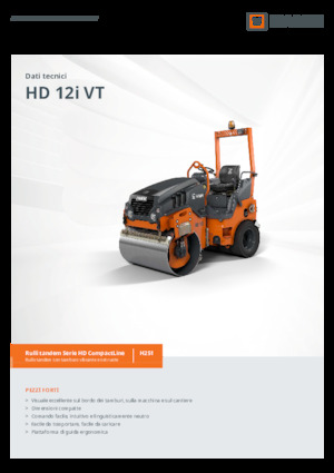 Cilindri compactori în tandem Hamm HD 12i VT