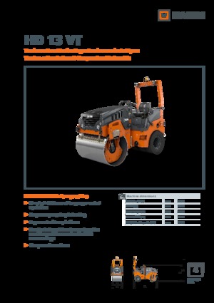 Cilindri compactori în tandem Hamm HD 13 VT