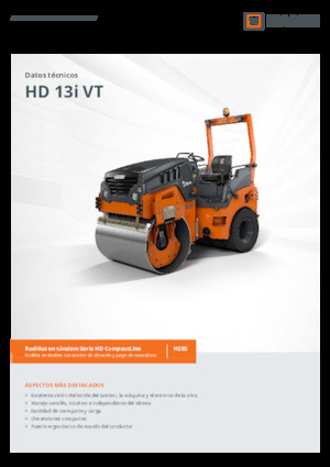 Cilindri compactori în tandem Hamm HD 13i VT